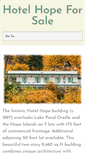 Mobile Screenshot of hotelhopeforsale.com